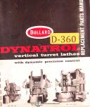 Bullard-Bullard Man-Au-Trol Vert Lathe Service, Ops., Parts Manual 1953-Man-Au-Trol-02